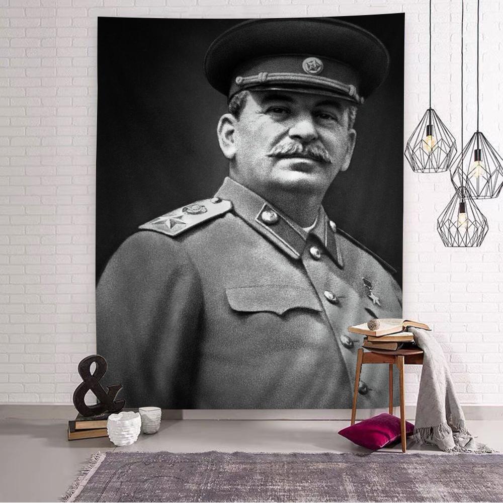 Ленин Иосиф Сталин Сделай сам Настенный гобелен Искусство Научная фантастика Комната Домашний декор Настенное искусство Декор