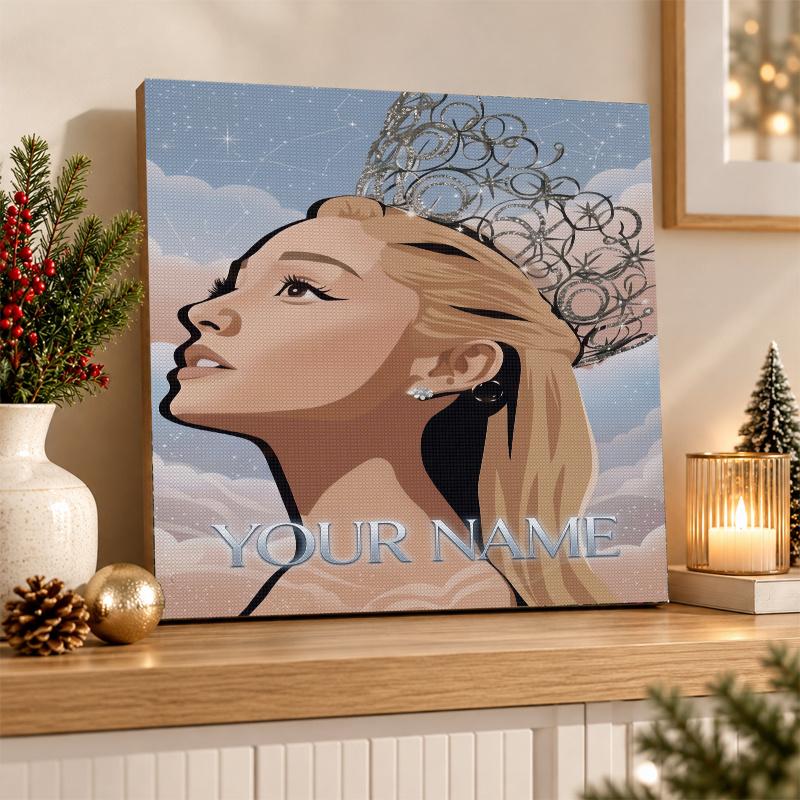 Ariana Grande Custom Name Text 5D Diamond Painting Kit DIY Full Drill Diamond Art Decoration