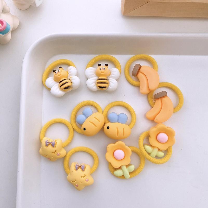 1.5cm Pet Hair Ties Cats Dogs Small Breeds Resin Cartoon Bands Gentle On Fur No Damage
