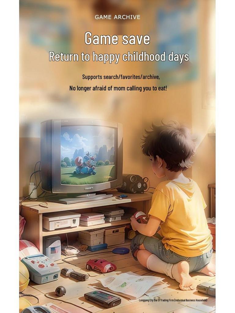 2025 3D HD 4K Беспроводная Домашняя Консоль: Подключается к ТВ и включает классические ностальгические аркадные игры с Супер Марио