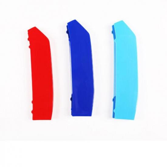 Cover Trim 3PCS Fit For BMW X3 G01 2022 Three M-Color Front Centre Grille Decor