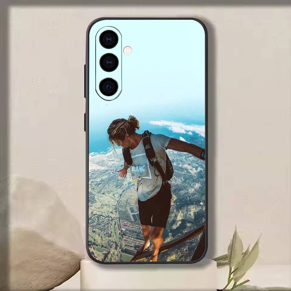 Sam Kolder Чехол для телефона для Samsung Galaxy A73, A72, A71, A70, A53, A52, A51, Другие Мягкий черный чехол