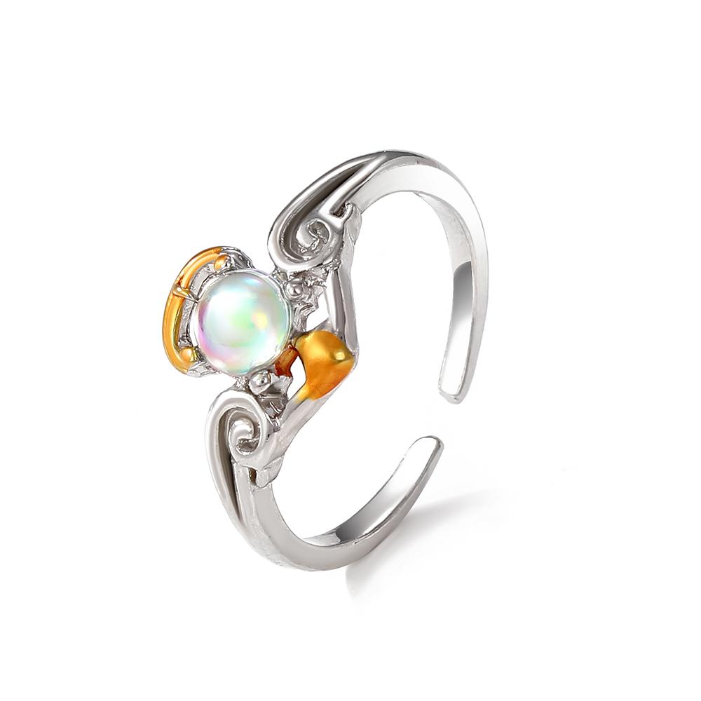 Кольцо с розовым драгоценным камнем, регулируемое кольцо с ангелом для девочек, милое очаровательное сексуальное кольцо с бриллиантом, двухслойное студенческое элегантное модное кольцо, комплект