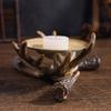 Deer Antler Candle Holder Aromatherapy Tray Resin Craft Home Decor Gift for Anniversary Christmas