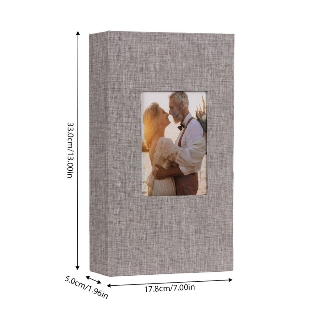 300 Pockets Photo Storage Book Slip-in Family Album Creative 4R6 Linen Photo Album Graduation