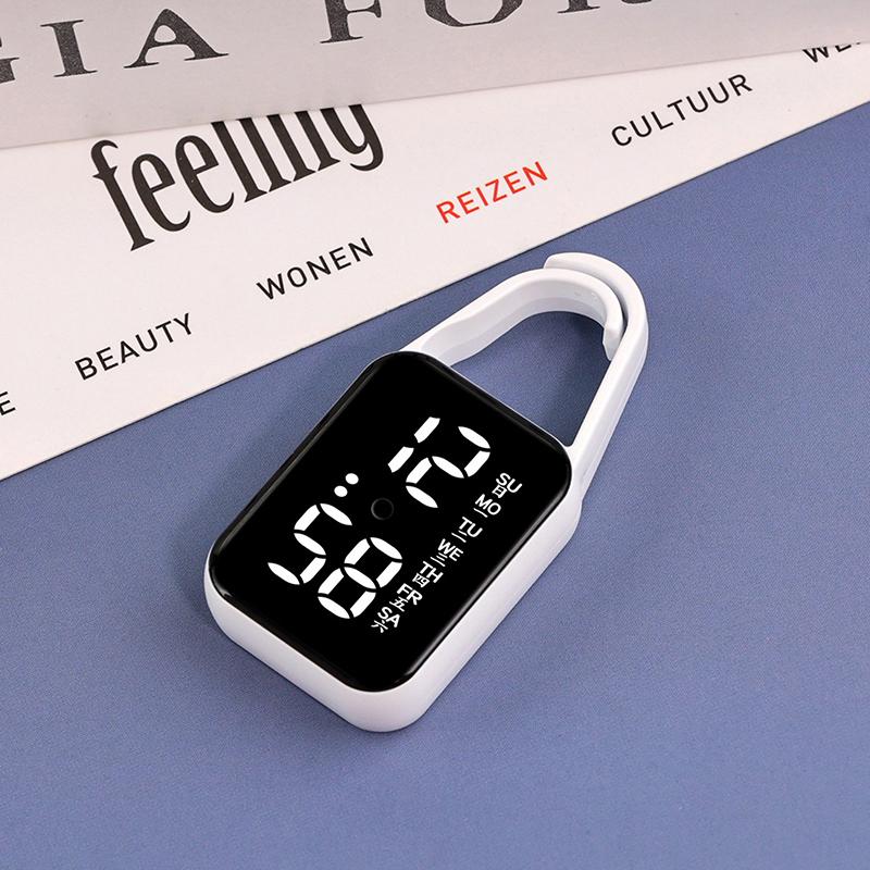 Светодиодные цифровые электронные часы-брелок со светящейся функцией, детские подарки, многофункциональные подвесные часы, карманные часы