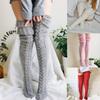 Winter Knitted Thigh High Socks for Women Warm Thick Knee Stockings and Hosiery