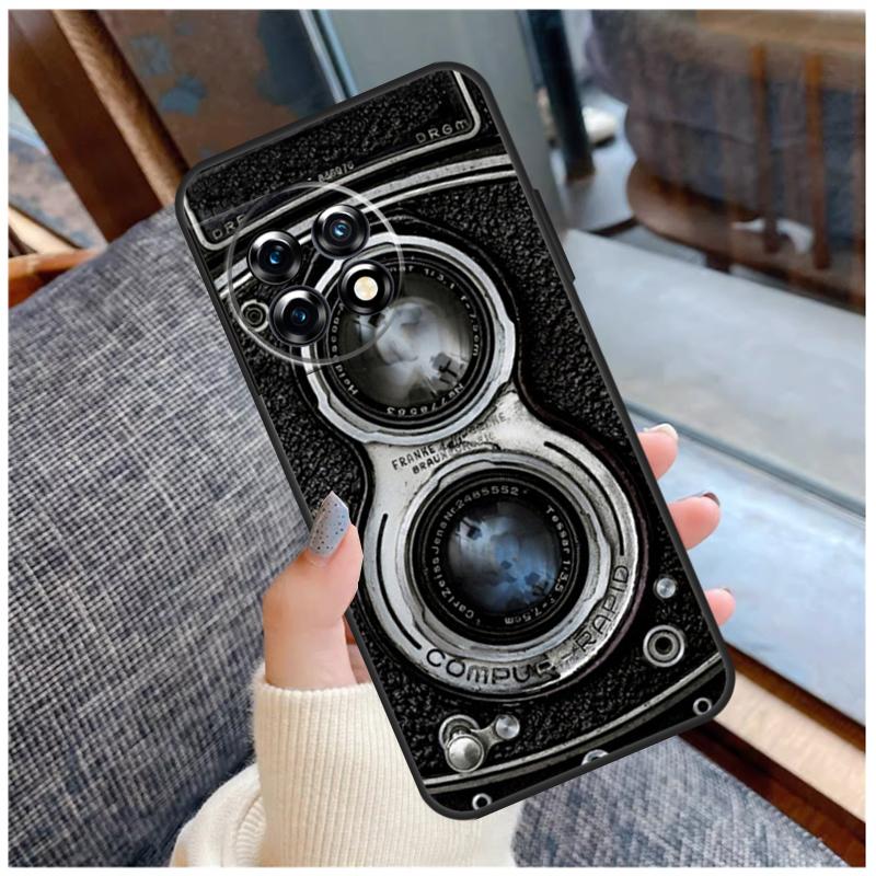 Retro Camera Vintage Case For OnePlus 13 15 13R 13T 12 12R 11 9 10 Pro 10T 8T Nord 5 CE 2 3 4 Lite N20 N30 Coque