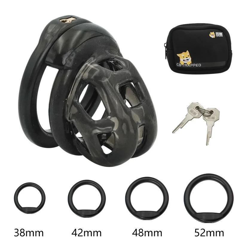 Soft Silicone Chastity Device Adjustable Cock Cage Lock for Men BDSM Discreet Fetish Training Adult Toy sextoy chastity cage