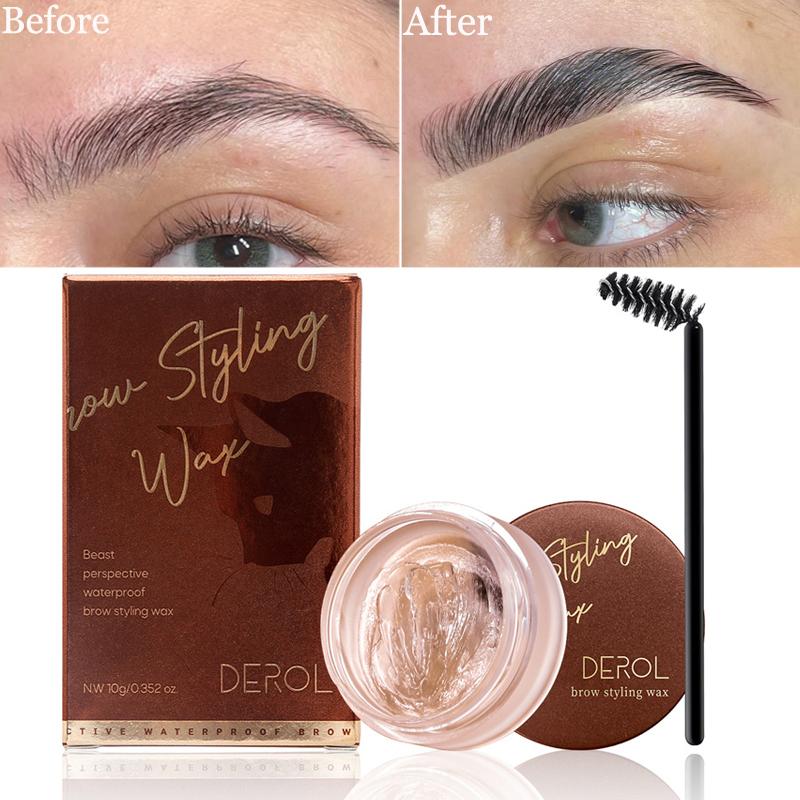 Waterproof Eyebrow Styling Wax Makeup Quick-drying Lasting Brow Pomade Setting Cream Natural Wild Eyebrow Sculpt Soap Cosmetic