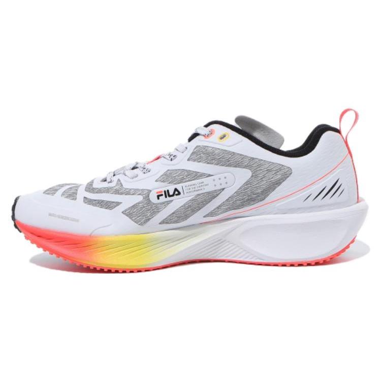 FILA Nre E5 Cushioning, Wear Resistant Low top Running Shoes Unisex White 1RM02700F600