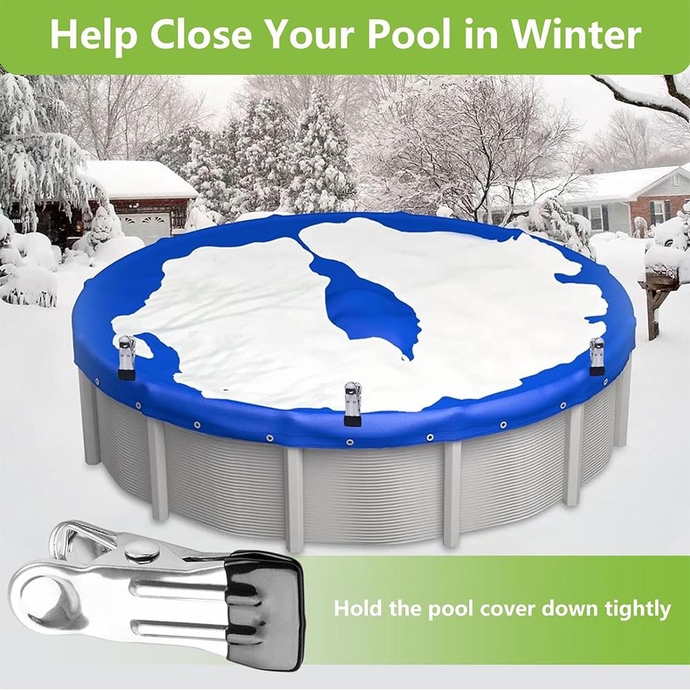 30 шт. Зажимы для покрытия бассейна из нержавеющей стали, пружинные зажимы для герметизации