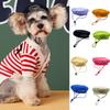Puppy Cap with Drawstring Keep Warm Flannel Adjustable Beret Dog Headwear for Daily