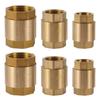 1Pc 1/2” 3/4”1” Female Thread NPT Brass Thread In-Line Spring Check Valve One-Way Anti Backflow Valve Water Control Float Valve