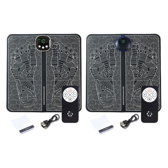 Массажер для ног EMS 8 режимов массажа 19 уровней интенсивности Автоматическое отключение USB-перезаряжаемый Пульт дистанционного управления Расслабление мышц Электронные ноги