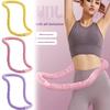 Утяжеленный Обруч для Фитнеса Мягкий Бархатный Пружинный Круг для Йоги Тренажер для Талии Упражнения