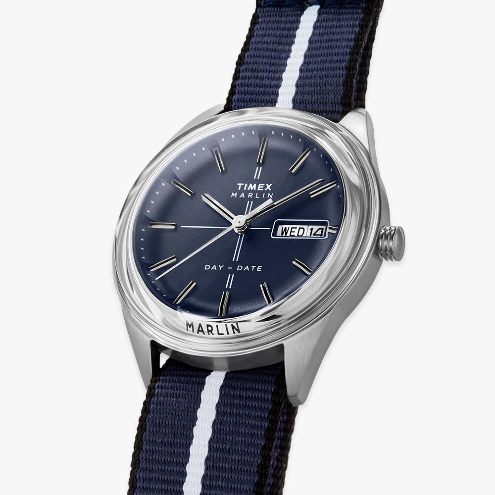 TIMEX Наручные часы Marlin Jet с кварцевым механизмом и тканевым ремешком 39 мм TW2Y37400