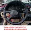 Для VW Golf 4 MK4 Passat B5 1998-2005 DIY ручной работы чехол на руль черный перфорированный кожаный микрофибра автомобильные аксессуары