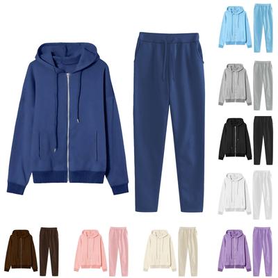 Женский модный однотонный пуловер, повседневный свежий комплект толстовки с капюшоном и длинными рукавами