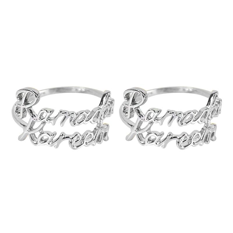 2/6 шт. Рамадан Карим Кольца для салфеток Ид Мубарак Мусульманский Исламский Обеденный Стол Домашнее Украшение Сплав Пряжка для Салфеток Рамадан Подарок 2024