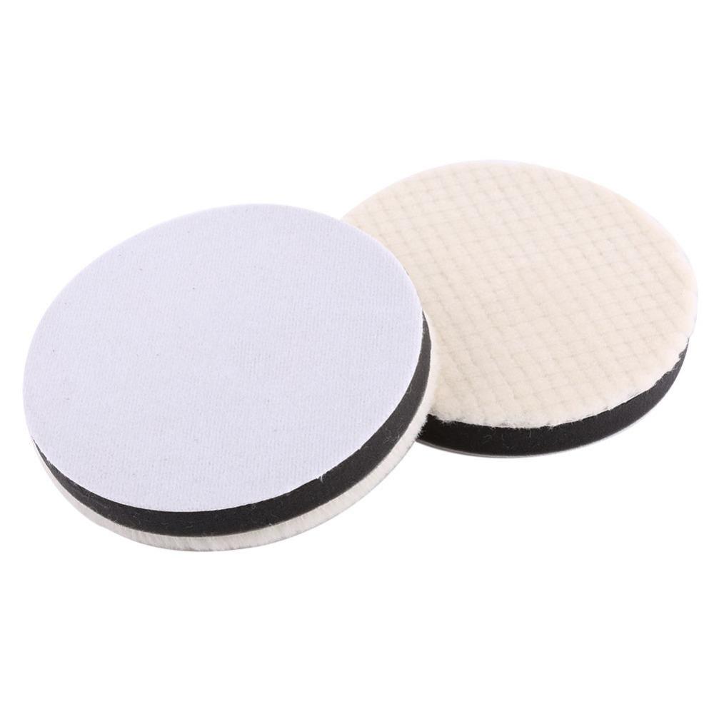 3PCS Wool Waxing Wool Pad 5 Inch/6 Inch/7 Inch Auto Detailing Pad Wool Polishing Pad Auto Detailing