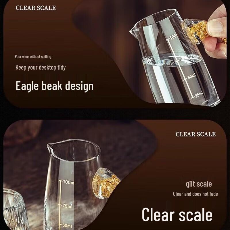 FANKAQI Crystal Glass Baijiu Decanter & Cup Set