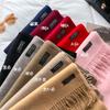 Solid Color Wool Scarf Women's Winter New Camel Red Warm Scarf Long Shawl