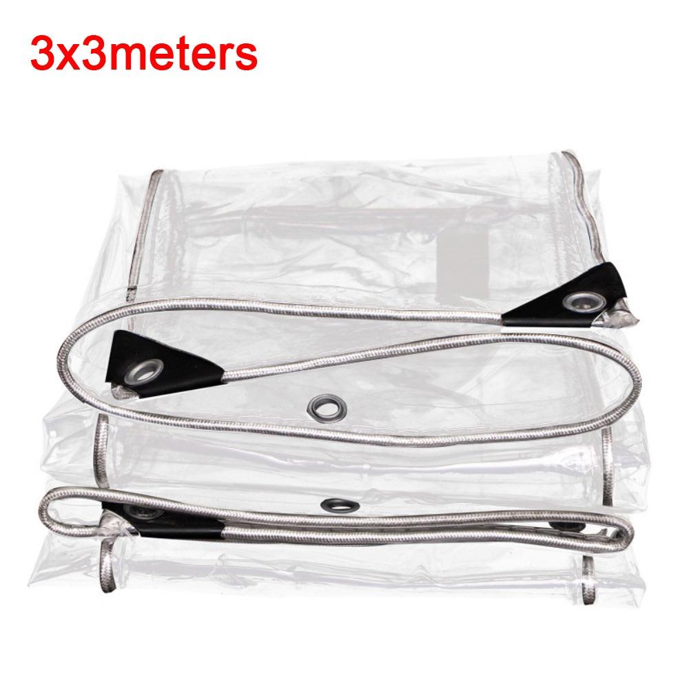Прозрачный ПВХ Прозрачный Дождевик Утолщенный Материал Дождестойкая Ткань Навес для Перголы