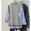 Women's V-Neck Knit Pullover Vest
