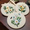 DIY Flower Embroidery Kit Floral Patterns Embroidery Set Home Decor Cross Stitch Set  Adults