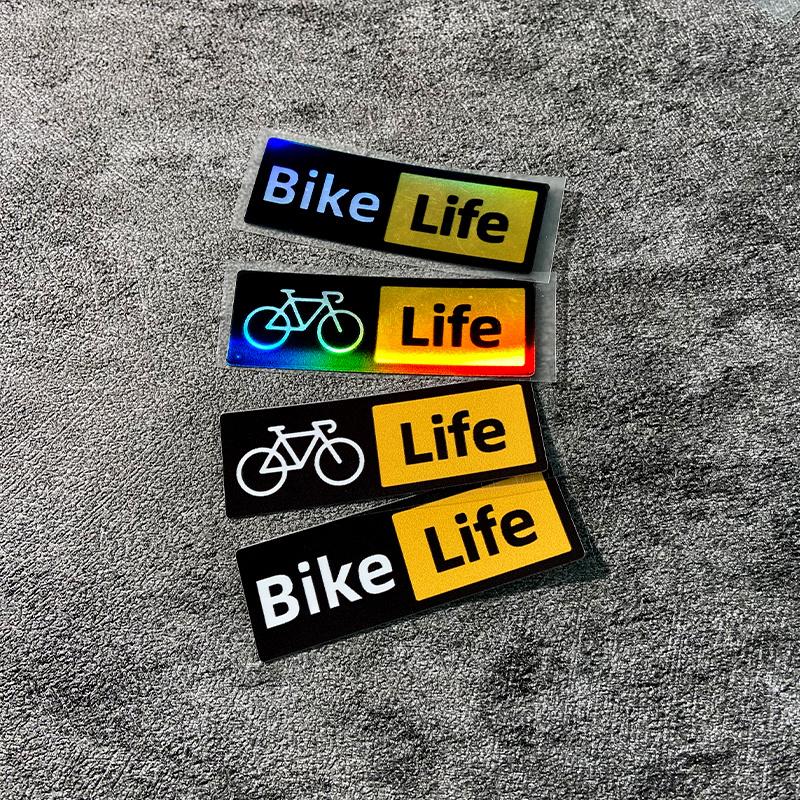 2 шт. Водонепроницаемая виниловая наклейка Bike Life, модная декаль для автомобиля, мотоцикла, велосипедного шлема, аксессуары для декора экстерьера