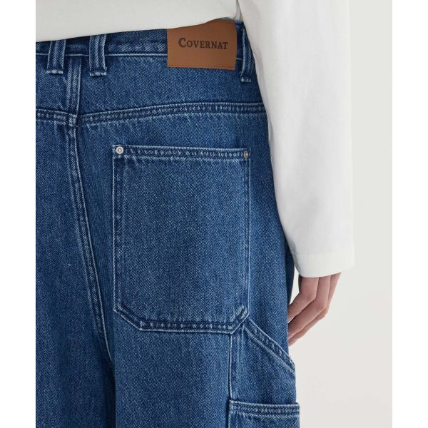 Covernat FW25 Early Autumn Loose Comfortable Simple Zipper Denim Pants Unisex bottoms CO2503PT53CH