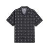 Classics New Prep All-Over Print Fashion Versatile Soft Skin-Friendly Short Sleeve Shirt Unisex Shirts Black 627873-01