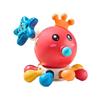 Sound Colorful Octopus Teething Toy Octopus Toddler Pushs and Pull Toy  Children Girls Boys