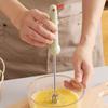 Yousheng Stainless Steel Egg Whisk Semi-Automatic Hand Push Rotary Blender Manual Mixer Stirrer Kitchen Tool for Blending Whisking Beating Stirring