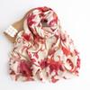 Elegant Socialite Style Printed Scarf 2024 New Imitation Cashmere Scarf Women'S Winter Floral Shawl Warm Scarf