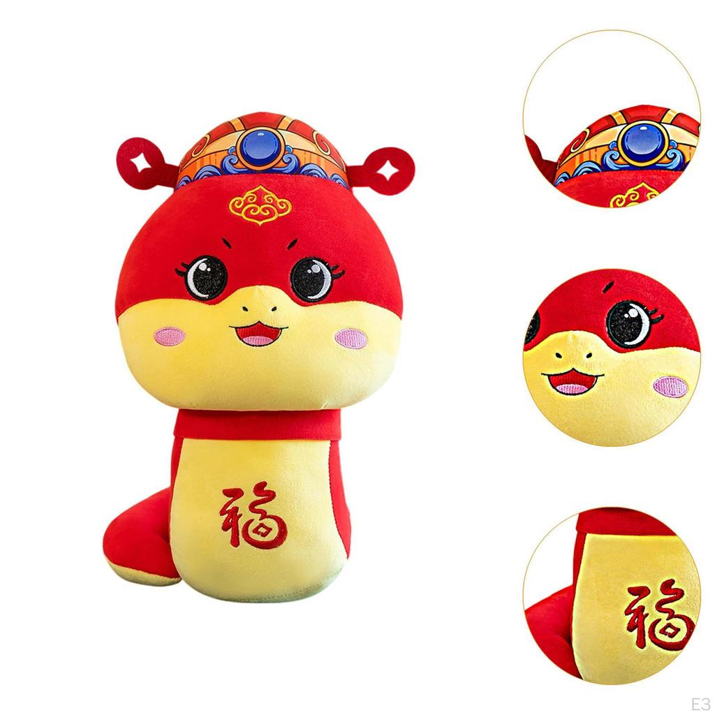 Chinese Year Snake Plush Doll Animal Soft Cartoon Stuffed Toy for