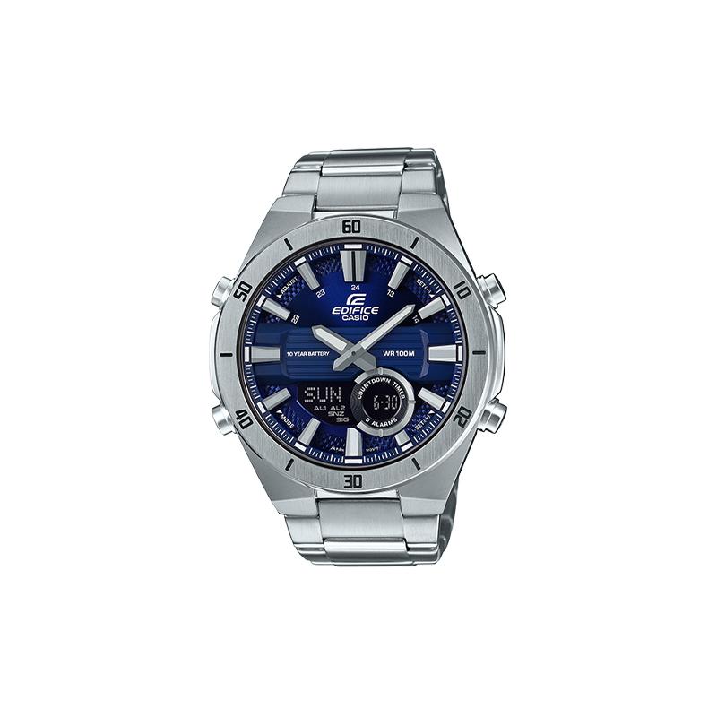 Casio CASIO EDIFICE серия модные синий циферблат водонепроницаемые кварцевые часы японские и корейские часы мужские часы кварцевый механизм нержавеющая сталь ERA-110D-2A