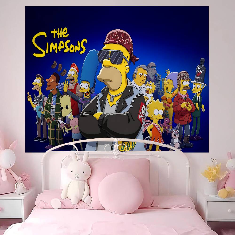 Cartoon The SSimpsons Colorful Tapestry Wall Hanging Bohemian Wall Tapestries Mandala Wall Hanging Sheets