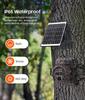 4G Camouflage Solar Outdoor Camera: 12x Zoom, HD AI, Full Color Night Vision, Forest Surveillance