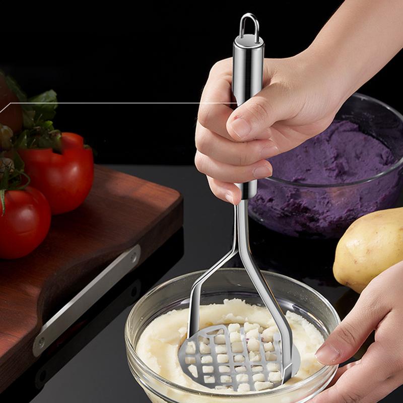Ручная картофелемялка Креативная из нержавеющей стали Пресс для пюре Картофелемялка из нержавеющей стали Толкатель Кухонный гаджет