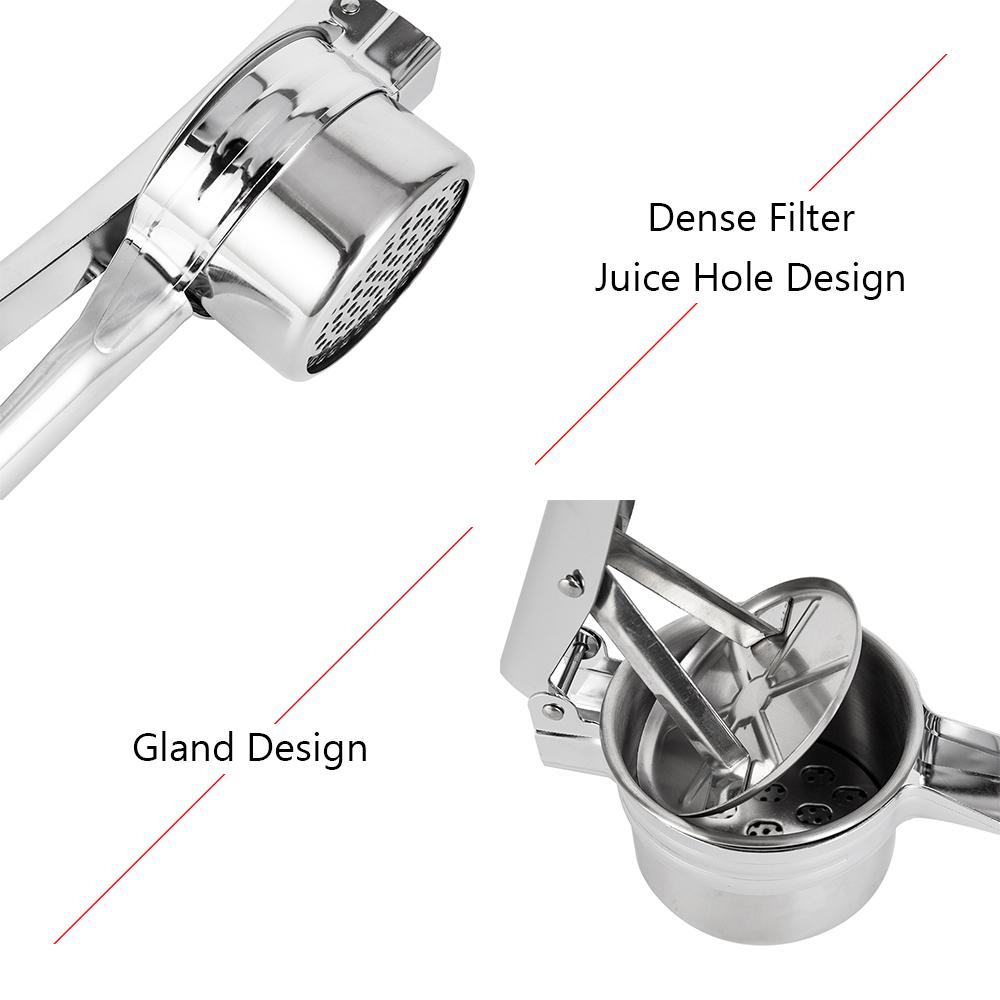 Stainless Steel Potato Masher Rir Large Sturdy Puree Vegetable Fruit Juir Press Maker Potato Masher Kitchen Acssories