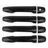 Exterior Door Handle Cover Trim Carbon Fiber Style Decor Molding Set Replacement for Subaru Legacy