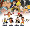 Набор фигурок One Piece ПВХ Аниме Мультфильм Луффи Робин Усопп Фрэнки Кид Фигурки 7 см Коллекционные