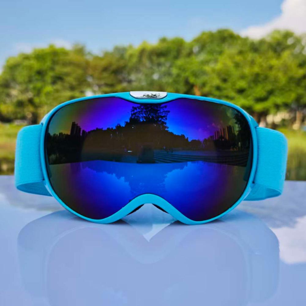 Children's sports snow goggles, sunglasses, anti-fog and windproof lenses, compatible with prescription lenses, for skiing, snowboarding, and