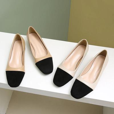 Модные ретро-босоножки на высоком каблуке для женщин, туфли-лодочки с закрытым квадратным носком, элегантные туфли-лодочки на низком каблуке, свадебные туфли, повседневные туфли на плоской подошве 42