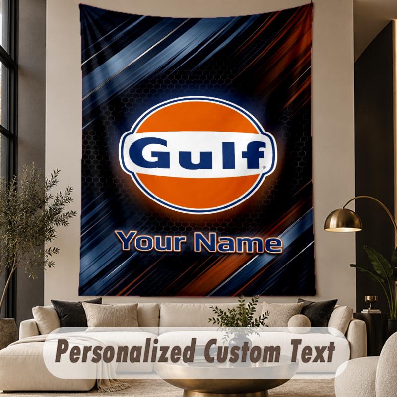 Custom Text Tapestry Gulf Print Wall Tapestry Indoor Living Room Wall Decor