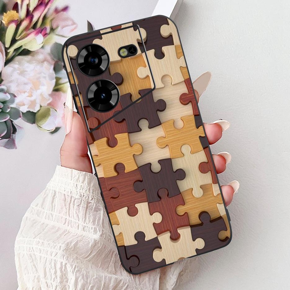 For Tecno Pova 5 Case LH7n Cute Fashion Pattern Cover Soft TPU Phone Cases For Tecno Pova 5 Pro LH8n Pova5 Pro Back Cover Bumper