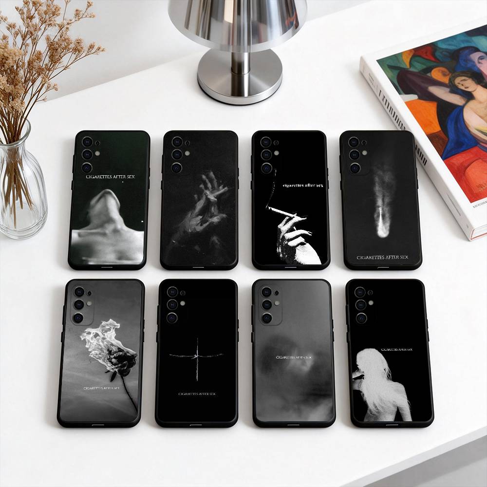 C-Cigarettes A-After Sex Abstract Band Phone Case For Samsung S25,S24,S21,S22,S23,S30,Ultra,S20,Plus,Fe,Lite,Note,10,Black Cover