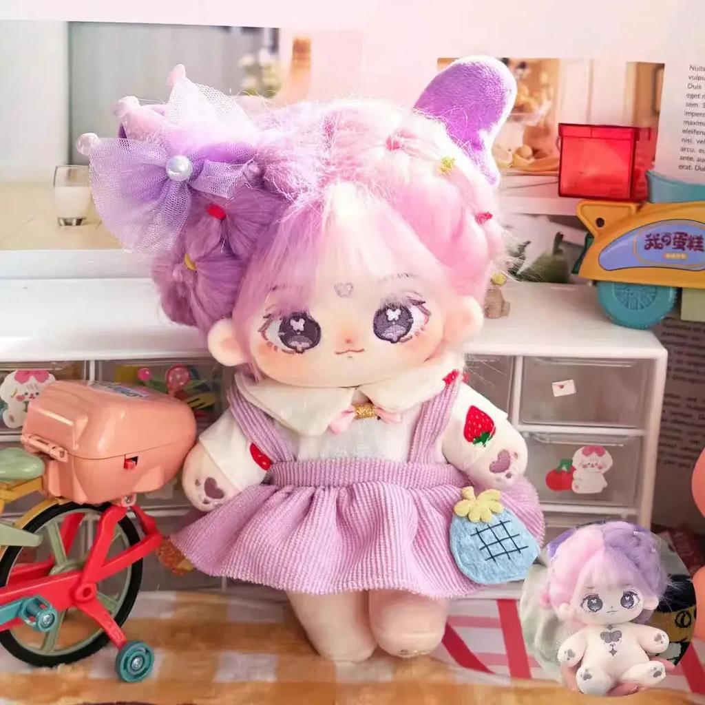 20cm Idol Doll Plush Girl Cotton Star Dolls Kawaii Stuffed Baby Plushies Dolls Toys Fans Collection Children Halloween Gift